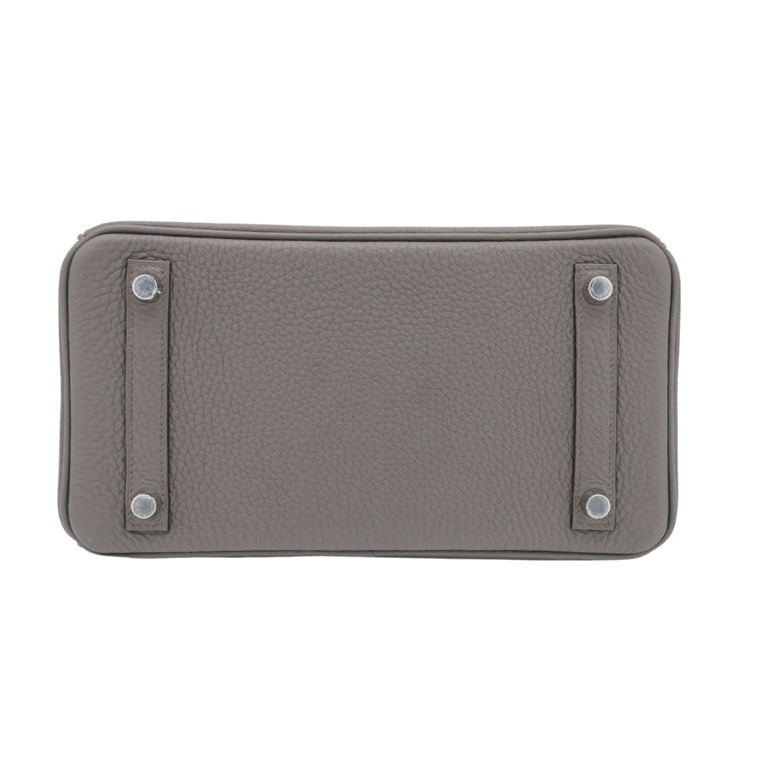 Hermès 25cm Birkin Gris Meyer Togo Leather Palladium Hardware