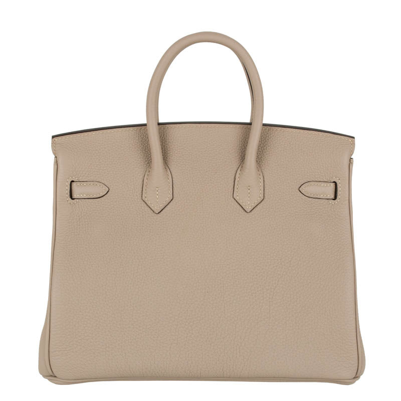 Hermès 25cm Birkin Gris Tourterelle Togo Leather Palladium Hardware
