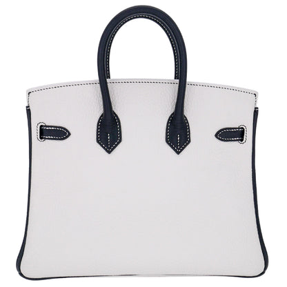 Hermès 25cm Birkin HSS Panda Black/White Clemence Leather Palladium Hardware