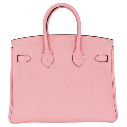Hermès 25cm Birkin HSS Rose Sakura Clemence Leather Rose Gold Hardware