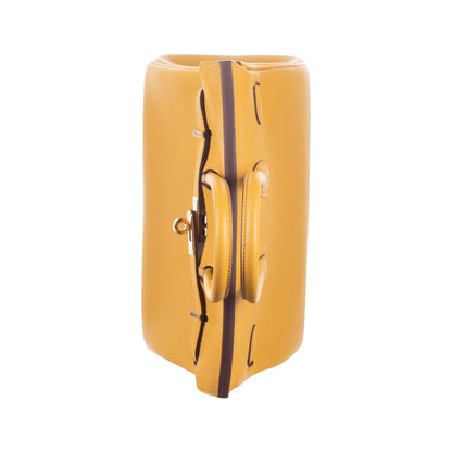 Hermès 25cm Birkin Jaune Ambre Togo Leather Gold Hardware