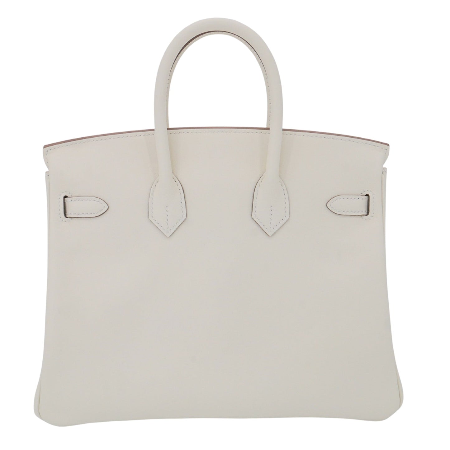 Hermès 25cm Birkin Mushroom Swift Leather Palladium Hardware
