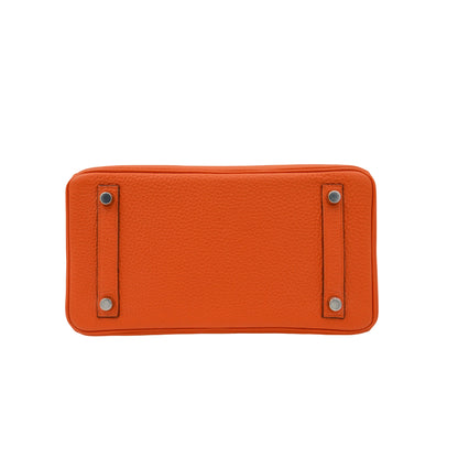 Hermès 25cm Birkin Orange Togo Leather Palladium Hardware