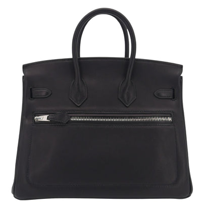 Hermès 25cm Birkin Rock Black Volupto Leather Palladium Hardware