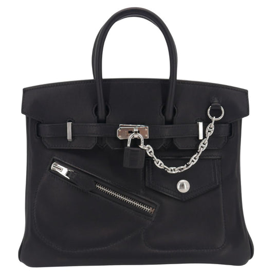 Hermès 25cm Birkin Rock Black Volupto Leather Palladium Hardware