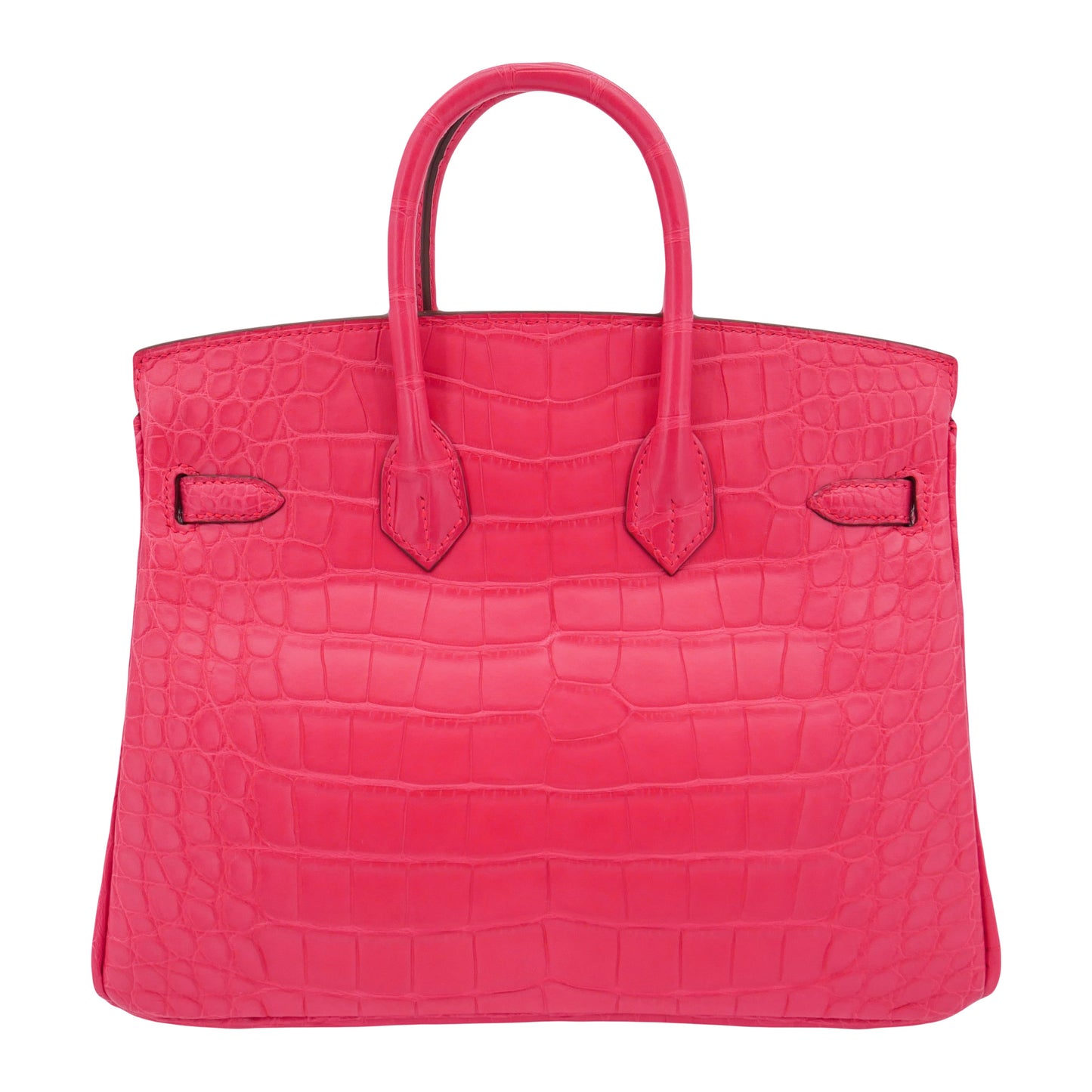 Hermès 25cm Birkin Rose Extreme Matte Alligator Palladium Hardware