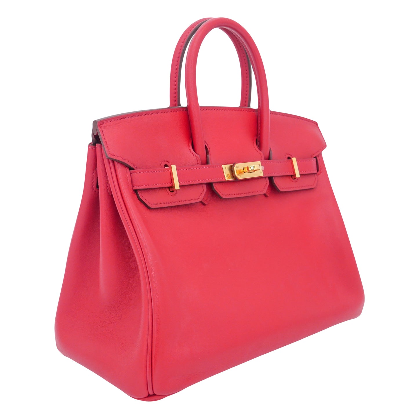 Hermès 25cm Birkin Rouge Piment Swift Leather Gold Hardware
