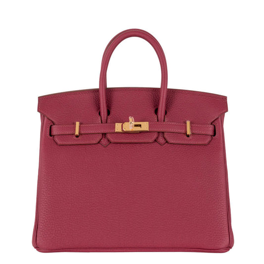 Hermès 25cm Birkin Rubis Togo Leather Gold Hardware