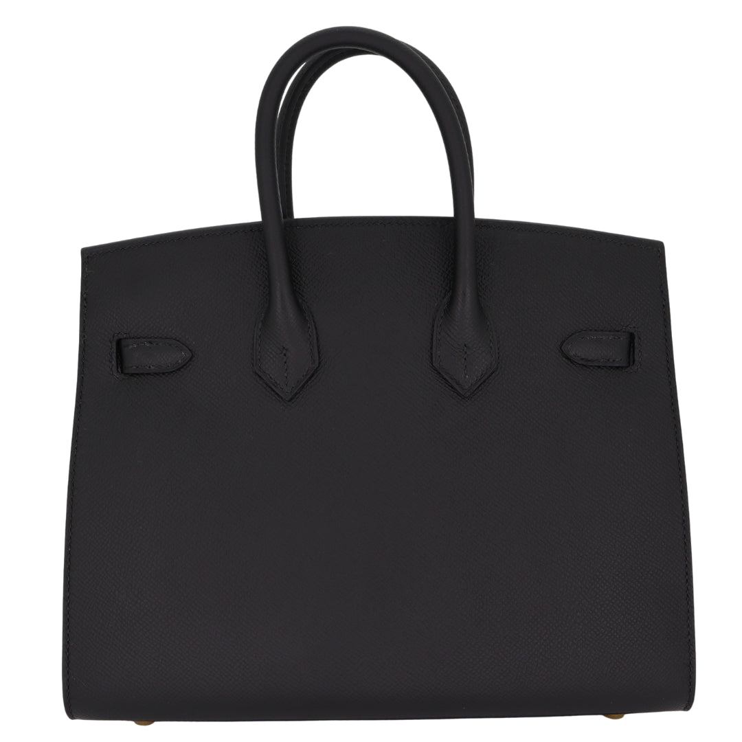 Hermès 25cm Birkin Sellier Black Epsom Leather Gold Hardware