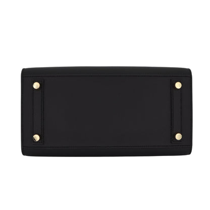 Hermès 25cm Birkin Sellier Black Epsom Leather Gold Hardware
