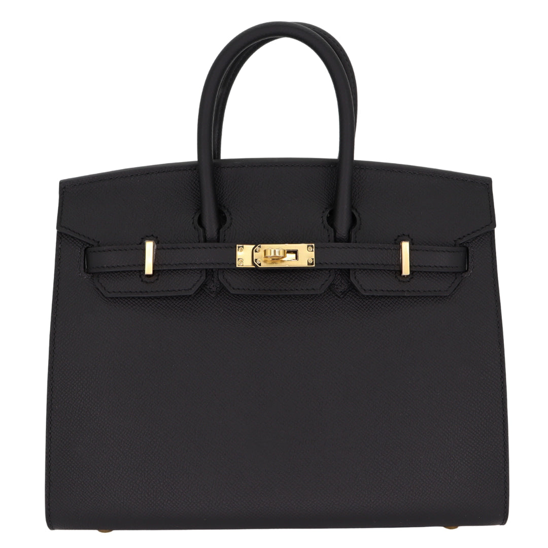 Hermès 25cm Birkin Sellier Black Epsom Leather Gold Hardware