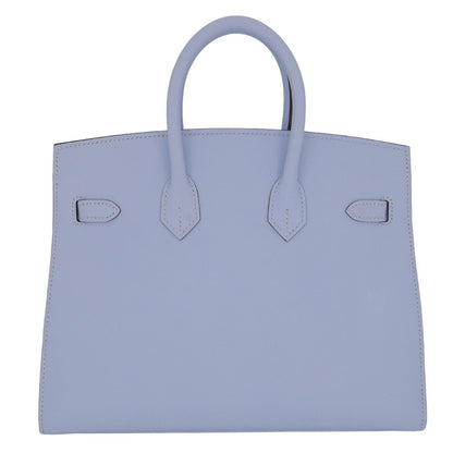 Hermès 25cm Birkin Sellier Bleu Brume Epsom Leather Palladium Hardware