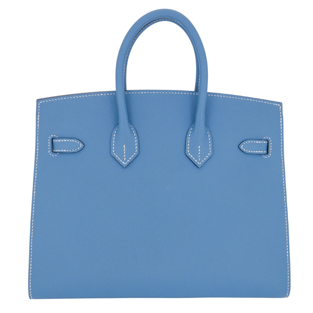 Hermès 25cm Birkin Sellier Bleu Jean Epsom Leather Gold Hardware