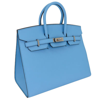 Hermès 25cm Birkin Sellier Celeste Epsom Leather Palladium Hardware