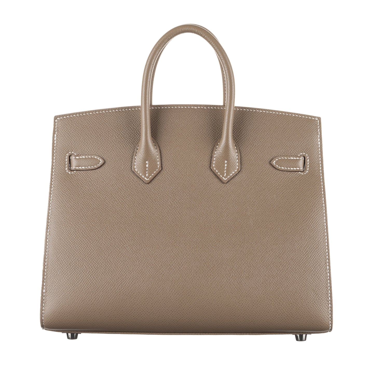 Hermès 25cm Birkin Sellier Etoupe Epsom Leather Palladium Hardware