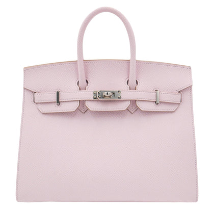 Hermès 25cm Birkin Sellier Mauve Pale Epsom Leather Palladium Hardware