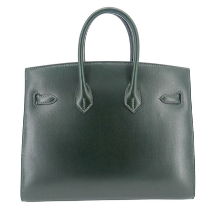 Hermès 25cm Birkin Sellier Vert Fonce Box Calf Palladium Hardware