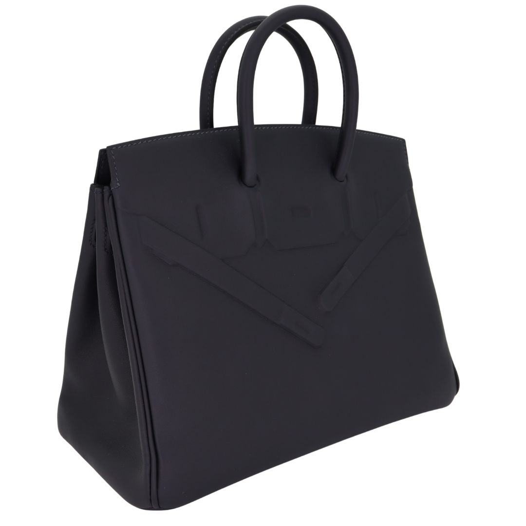 Hermès 25cm Birkin Shadow Caban Swift Leather