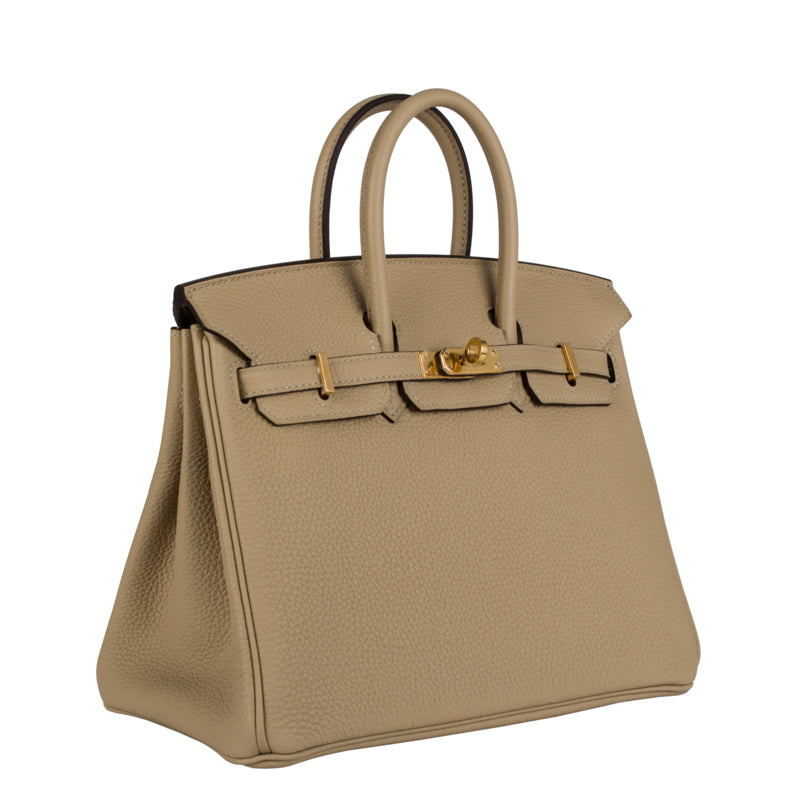 Hermès 25cm Birkin Trench Togo Leather Gold Hardware