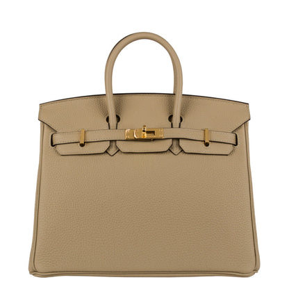 Hermès 25cm Birkin Trench Togo Leather Gold Hardware