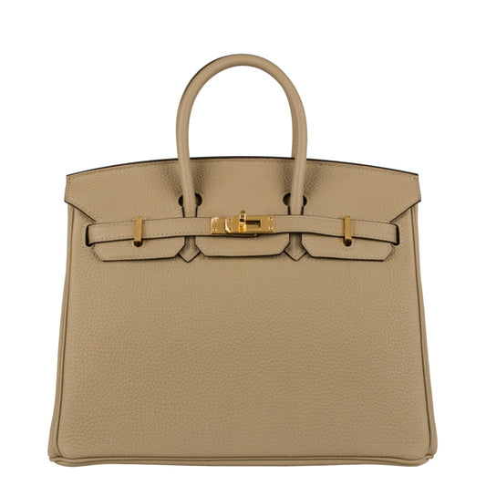 Hermès 25cm Birkin Trench Togo Leather Gold Hardware