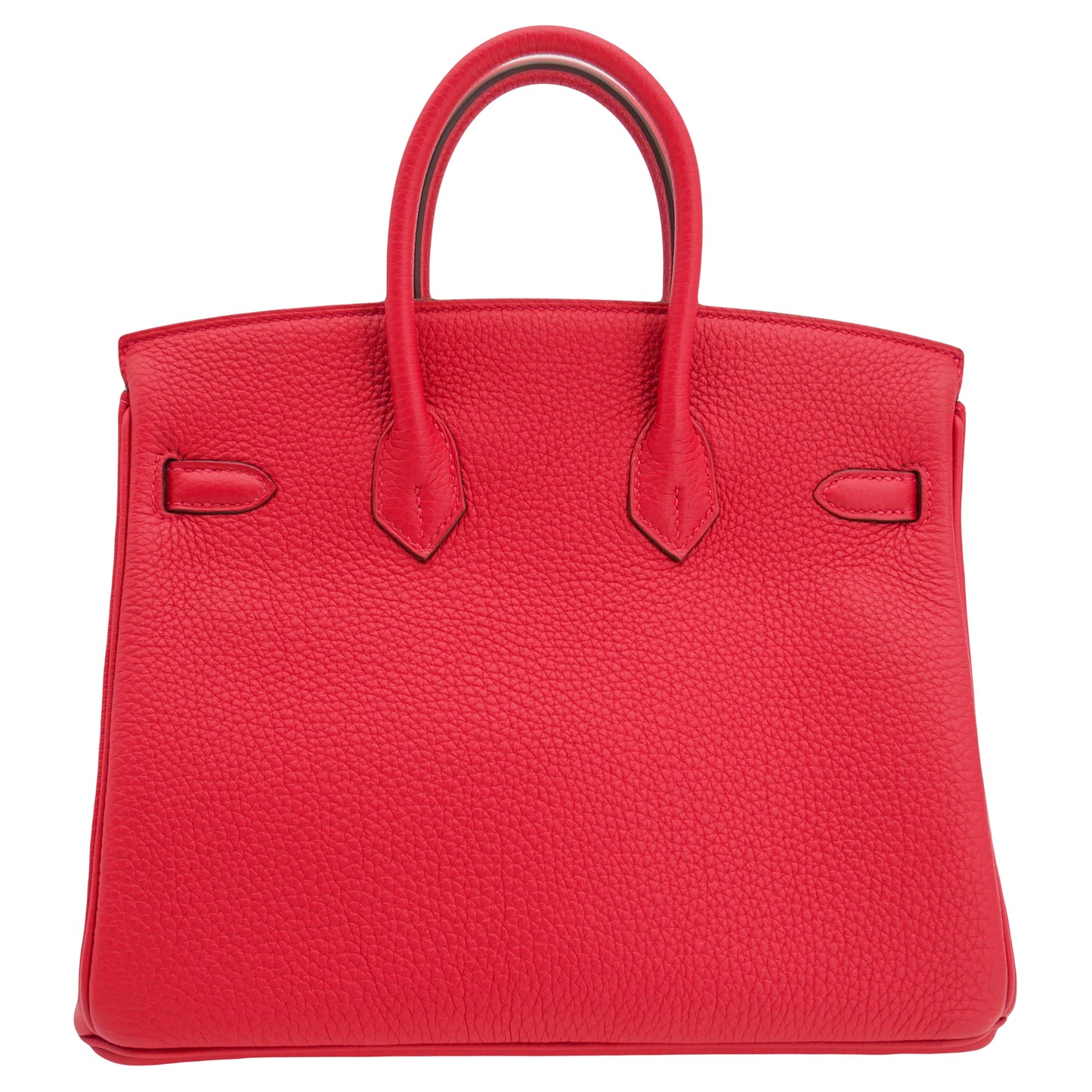 Hermès 25cm Birkin Verso Rouge Casaque Togo Leather Palladium Hardware