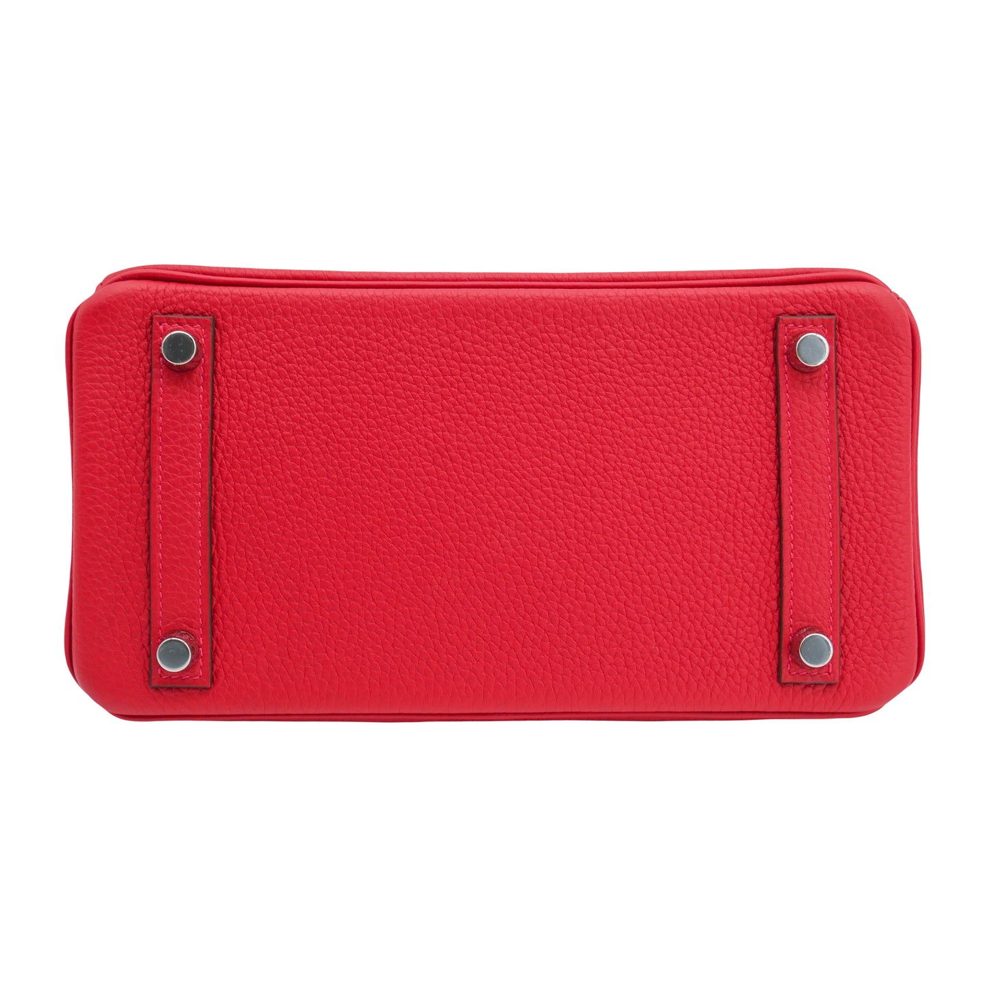 Hermès 25cm Birkin Verso Rouge Casaque Togo Leather Palladium Hardware