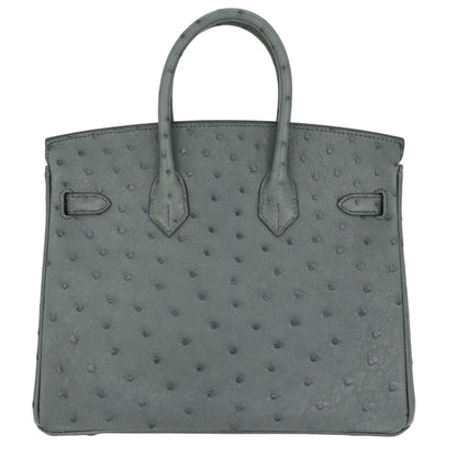 Hermès 25cm Birkin Vert Amande Ostrich Gold Hardware