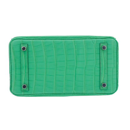 Hermès 25cm Birkin Vert Comics Matte Alligator Palladium Hardware