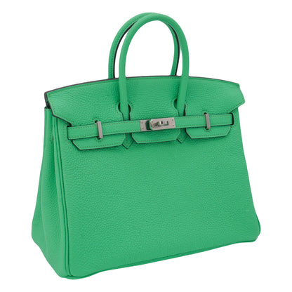 Hermès 25cm Birkin Vert Comics Togo Leather Palladium Hardware