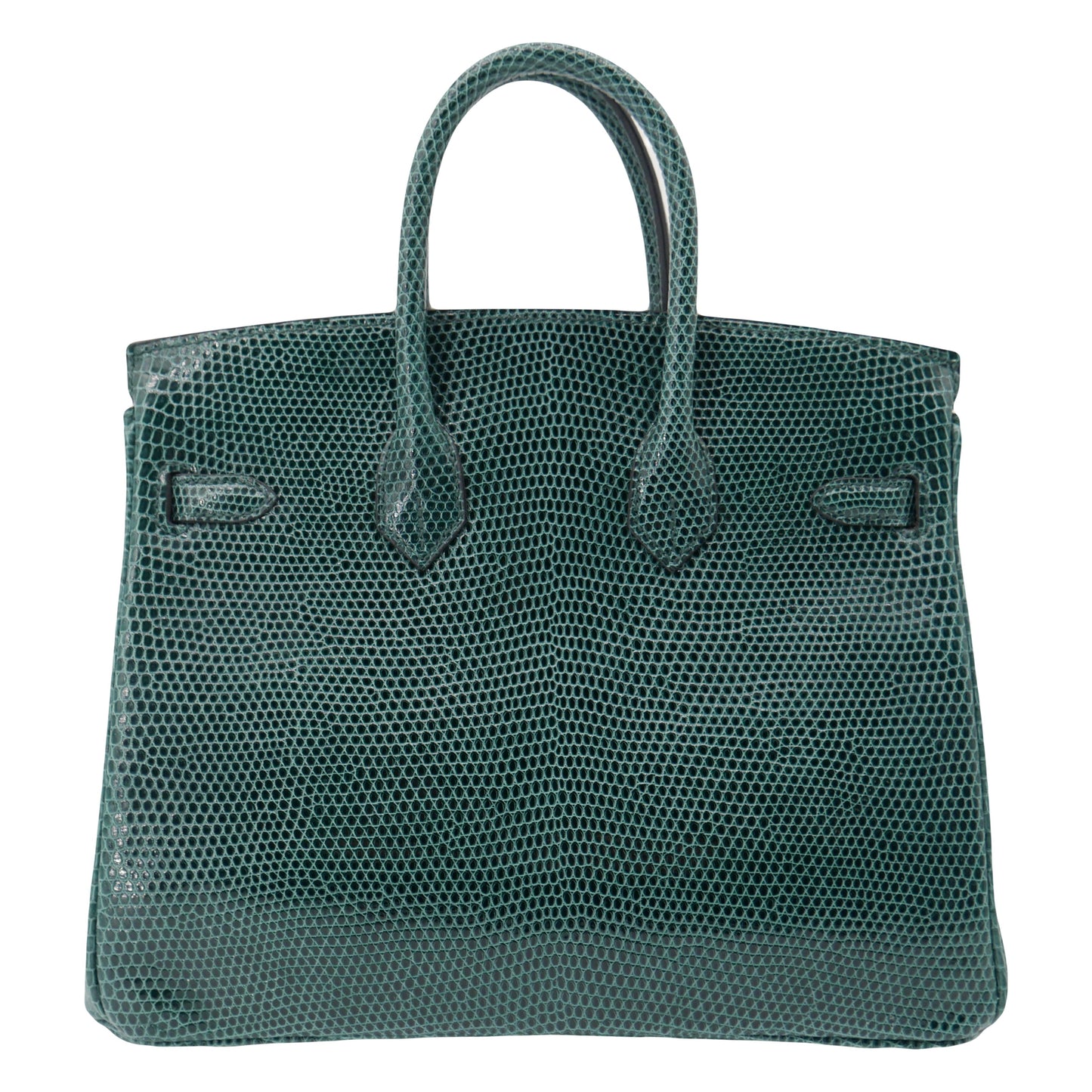 Hermès 25cm Birkin Vert Cypress Lizard Gold Hardware