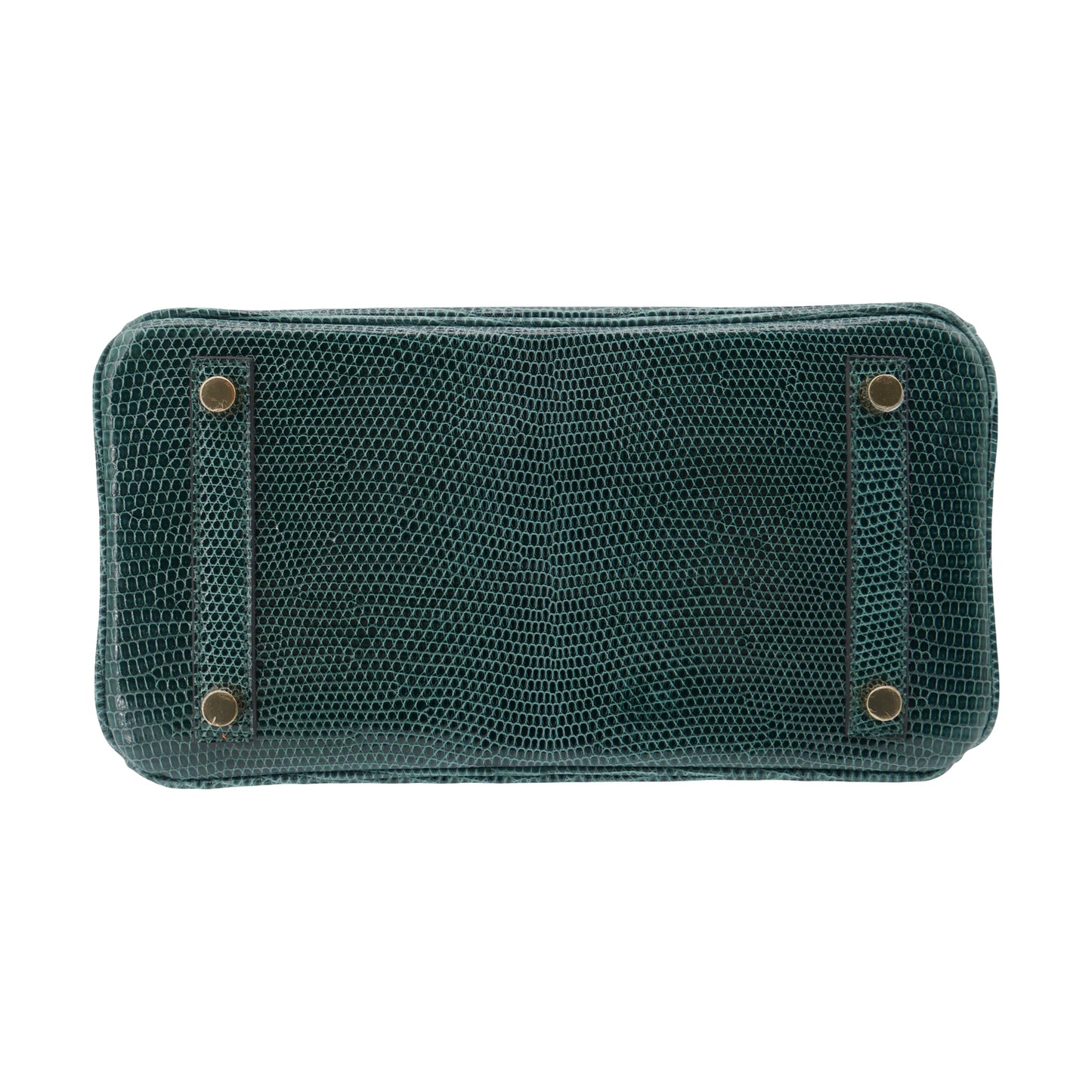 Hermès 25cm Birkin Vert Cypress Lizard Gold Hardware