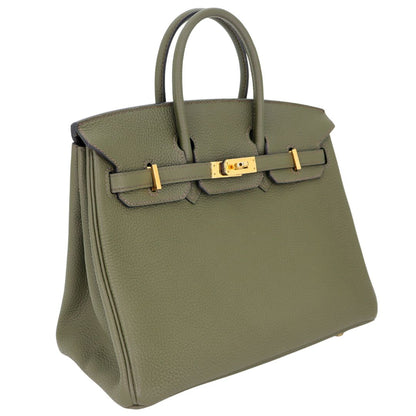 Hermès 25cm Birkin Vert Olive Togo Leather Gold Hardware