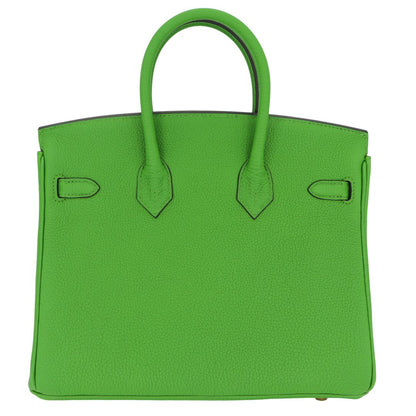 Hermès 25cm Birkin Vert Yucca Togo Leather Gold Hardware