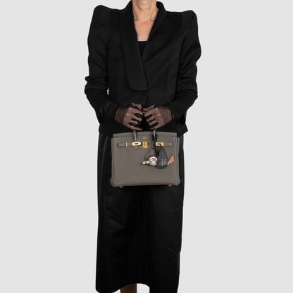 Hermès Birkin 25 Gris Meyer Togo Gold Hardware