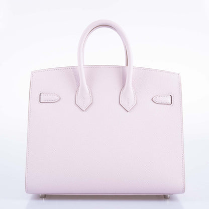 Hermès Birkin 25 Sellier Mauve Pale Epsom Palladium Hardware