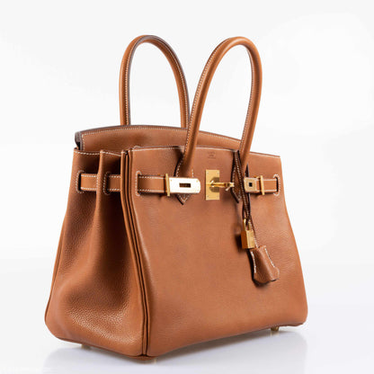 Hermès Birkin 30 Barenia Faubourg Gold Hardware - 2019, D