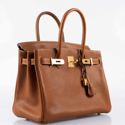 Hermès Birkin 30 Barenia Faubourg Gold Hardware - 2019, D