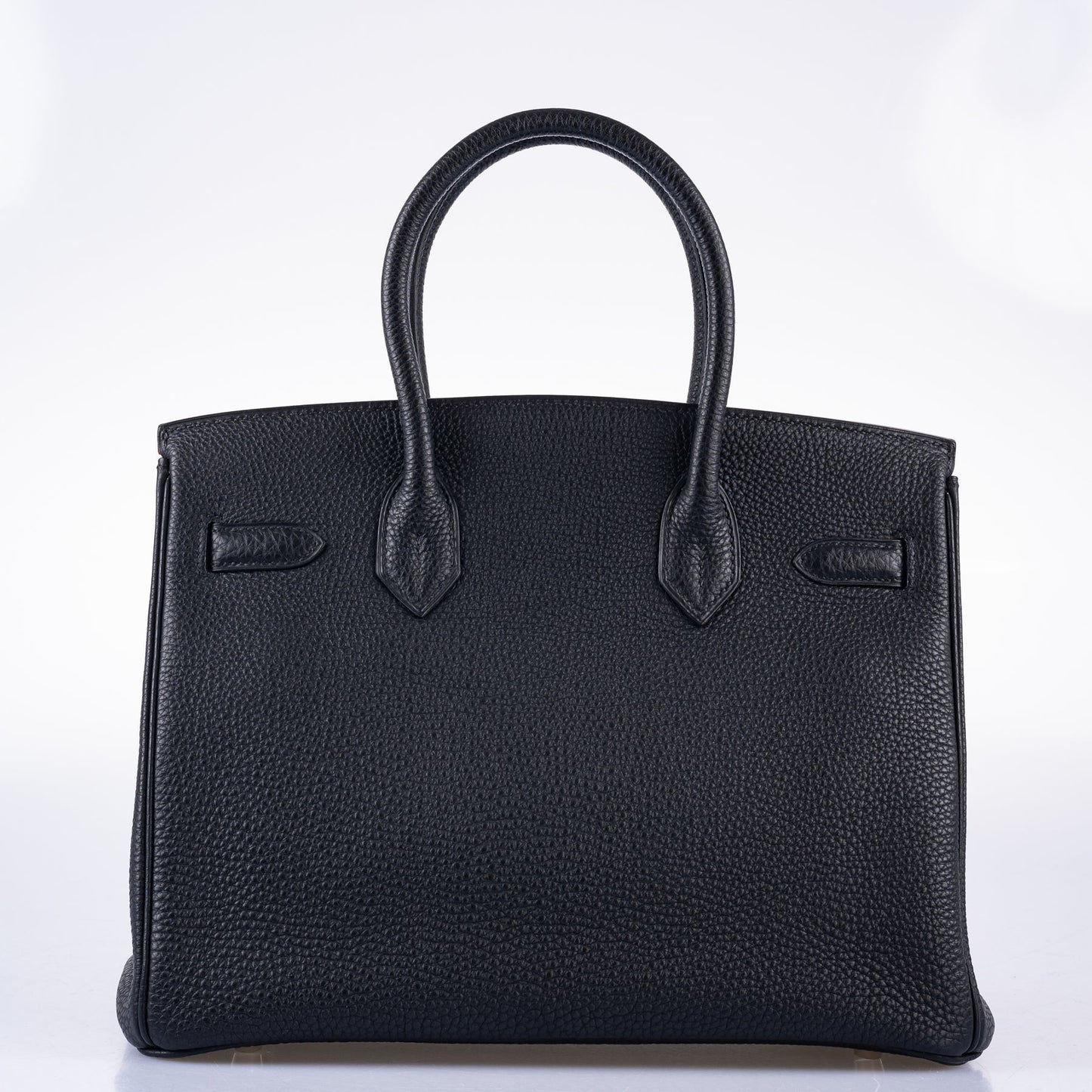 Hermès Birkin 30 Bi-Color Black Togo and Orange H Palladium Hardware
