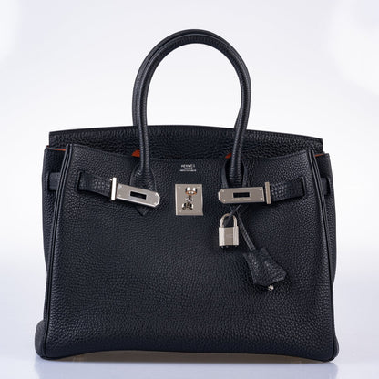 Hermès Birkin 30 Black Togo Palladium Hardware