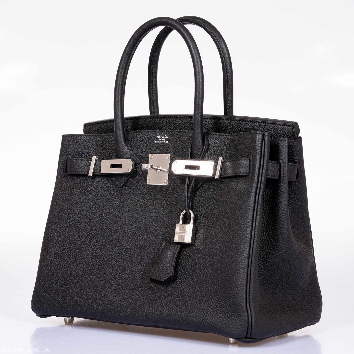 Hermès Birkin 30 Black Togo Palladium Hardware