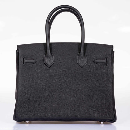 Hermès Birkin 30 Black Togo Palladium Hardware
