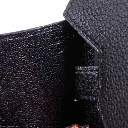 Hermès Birkin 30 Black Togo Rose Gold Hardware