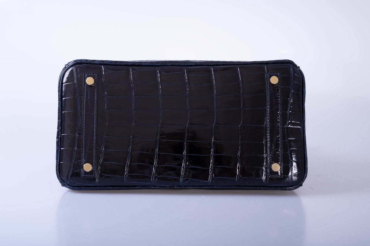 Hermès Birkin 30 Bleu Marine Shiny Niloticus Crocodile Gold Hardware