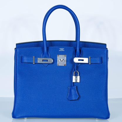 Hermès Birkin 30 Blue Electric Epsom with Palladium Hardware