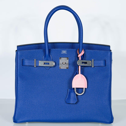 Hermès Birkin 30 Blue Electric Epsom with Palladium Hardware