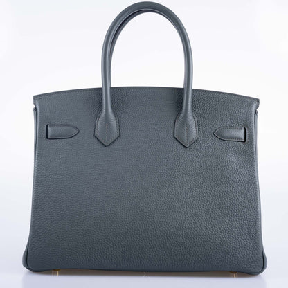 Hermès Birkin 30 Blue Orage Togo Gold Hardware