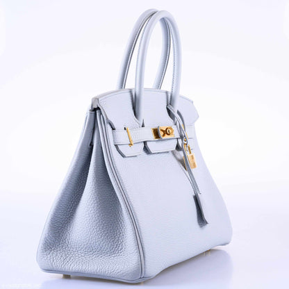 Hermès Birkin 30 Blue Pale Togo Gold Hardware - T