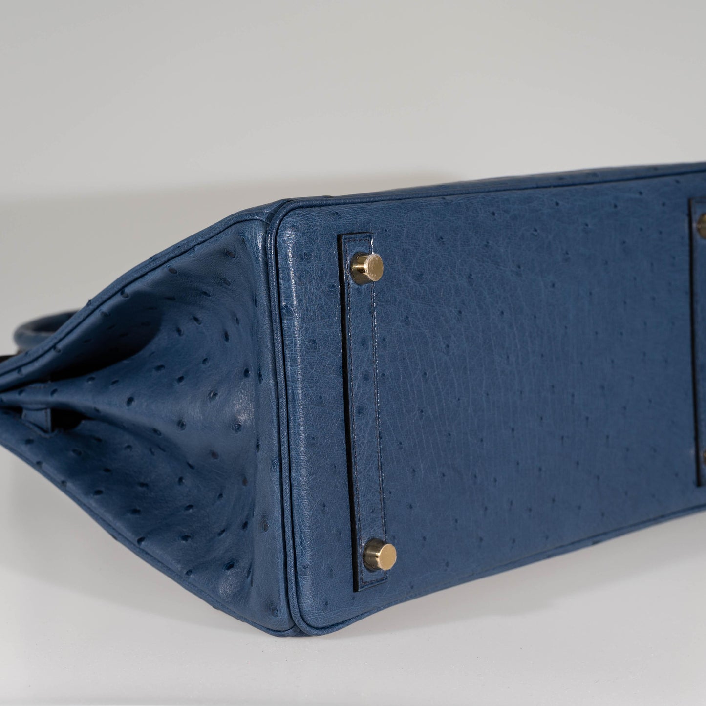 Hermès Birkin 30 Blue Roi Ostrich Gold Hardware - 2021, Z