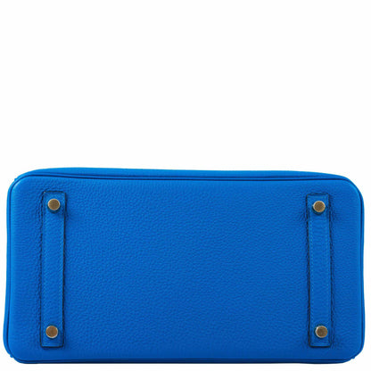 Hermès Birkin 30 Blue Zellige Togo Gold Hardware